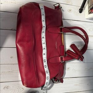 Coach Burgundy Leather Satchel